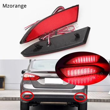 

1 pair Tail Rear Bumper Reflector Light For Ford Focus 3 2012-2014 Sedan Hatchback LED Brake lights Tail Stop Lamp turn signal