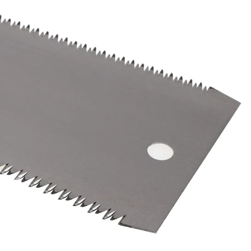 Ootdty Wood Working Double Sides Stainless Steel Hand Saw Slim Tenon Fine Tooth Pvc Handle