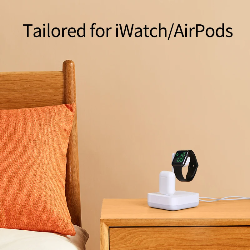 Зарядная Станция Hagibis для Apple Watch Airpods зарядная подставка iPhone док станция iWatch серии