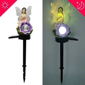 

Solar Garden Light Fairy Lawn Light Energy-saving Intelligent Light Control Inserting LED Landscape Garden Spotlight