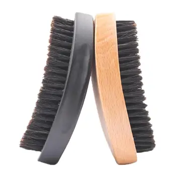 

Man Brush Bristle for Men's Mustache Shaving Comb Face Massage Facial Hair Cleaning Brush Beech Comb