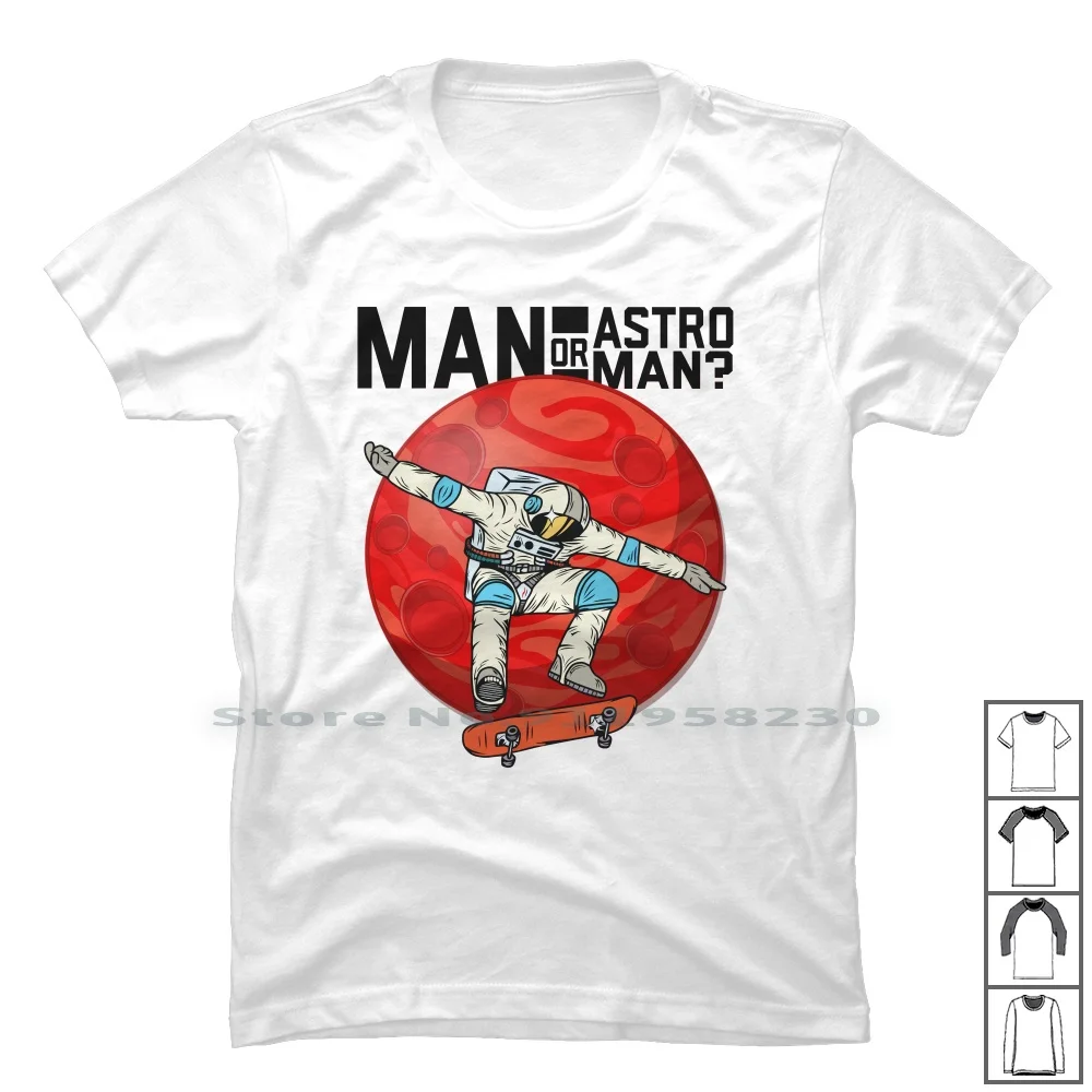 Uomo O Astroman Per Maglietta Leggera 100% Cotone Sistema Solare Futuristico Spaceman Travel System Rocket Astro Roman Comet Light