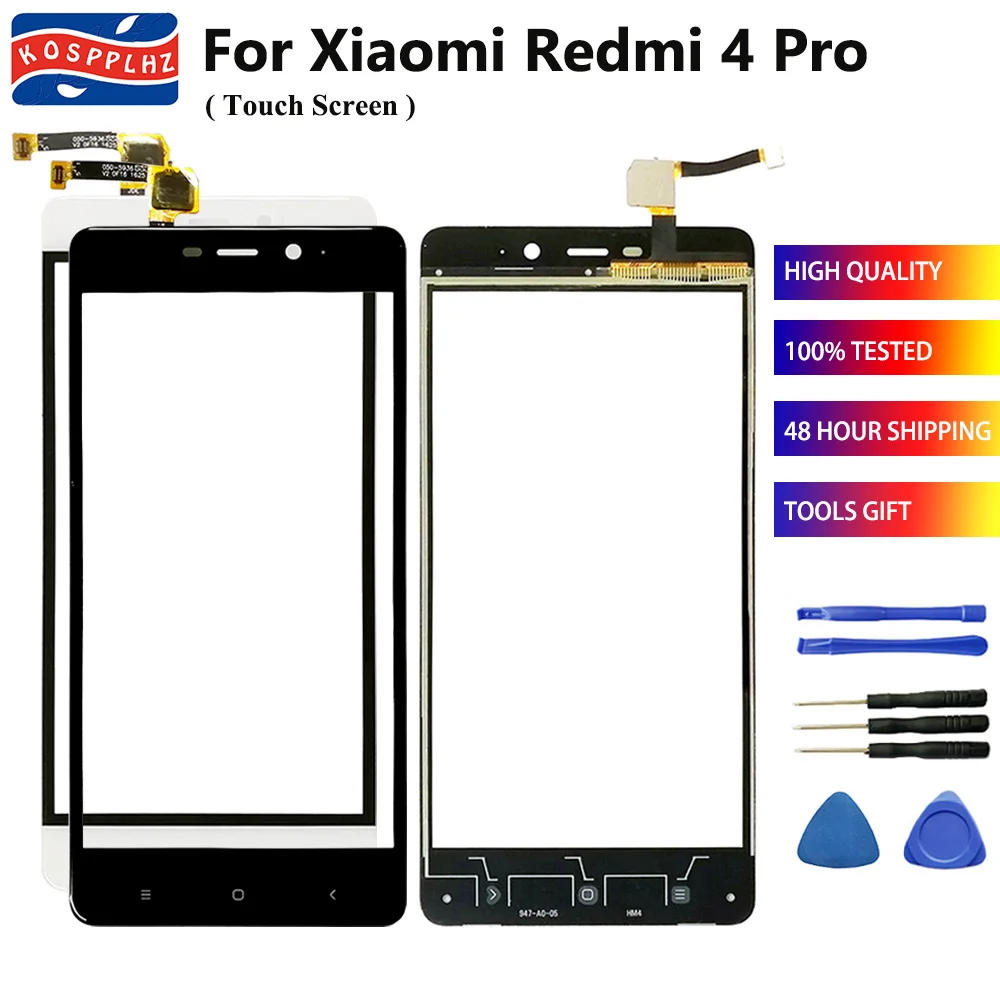 100% Tested New For Xiaomi Redmi 4 Pro Touch Screen Digitizer Outer Glass Lens Panel Sensor Repair Parts Redmi4 | Мобильные телефоны