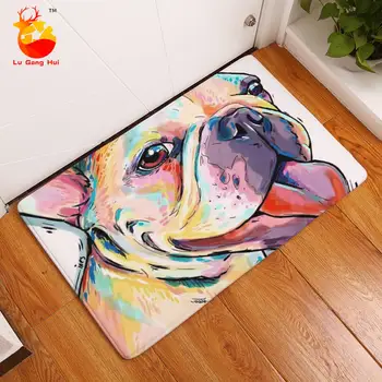 

Anti-slip Mat Cartoon Bedroom Living Room Anti-slip Carpet Dog Print Door Mat Bathroom Carpet Household Door Mat Carpet 40*60cm
