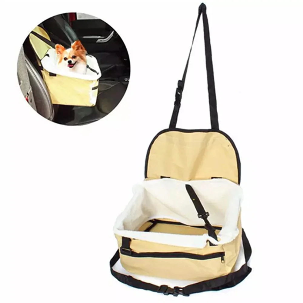 

pet booster seat cat nest Car pet bag Outdoor Travel Dog pet basket 600D Oxford cloth + flannel