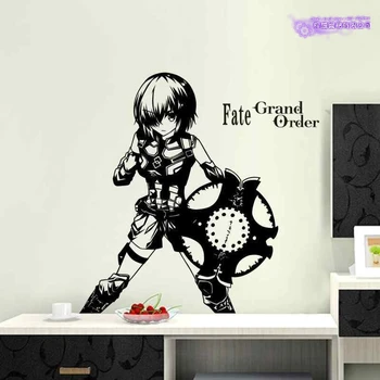 

Mash Kyrielight Wall Decal FGO Shielder Vinyl Wall Stickers Decal Decor Home Decorative Decoration Anime Car Sticker