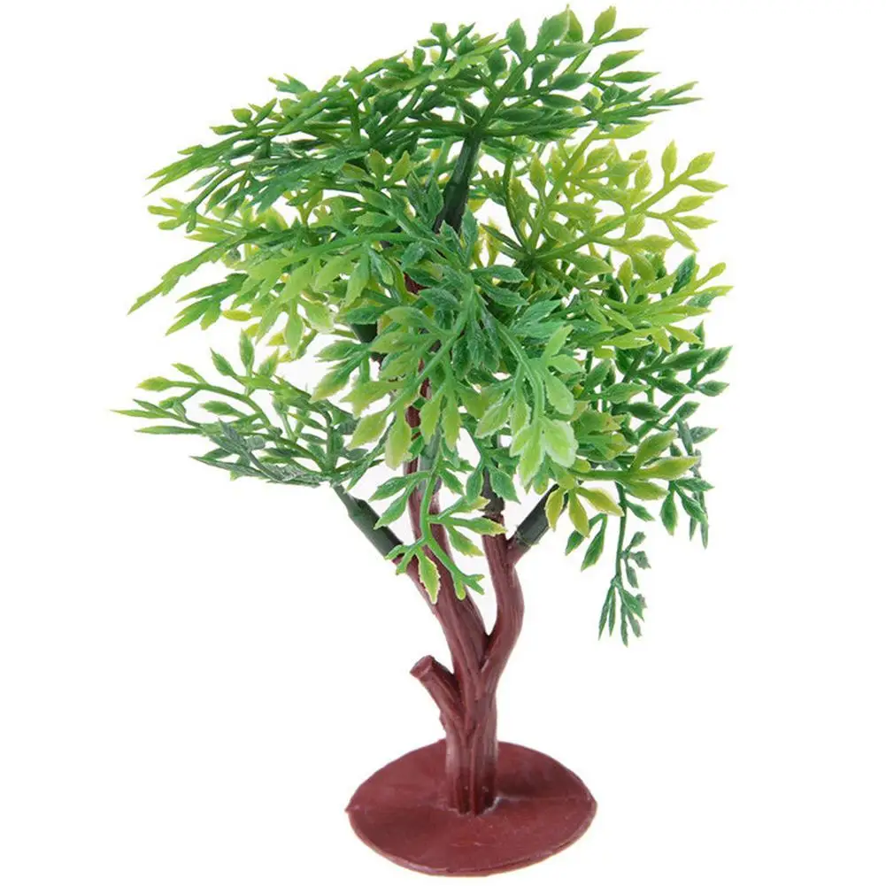 

DishyKooker 10cm Vivid Simulation Green Pagoda Tree Assemble Model Railway Park Layout Scenery Dollhouse Decor