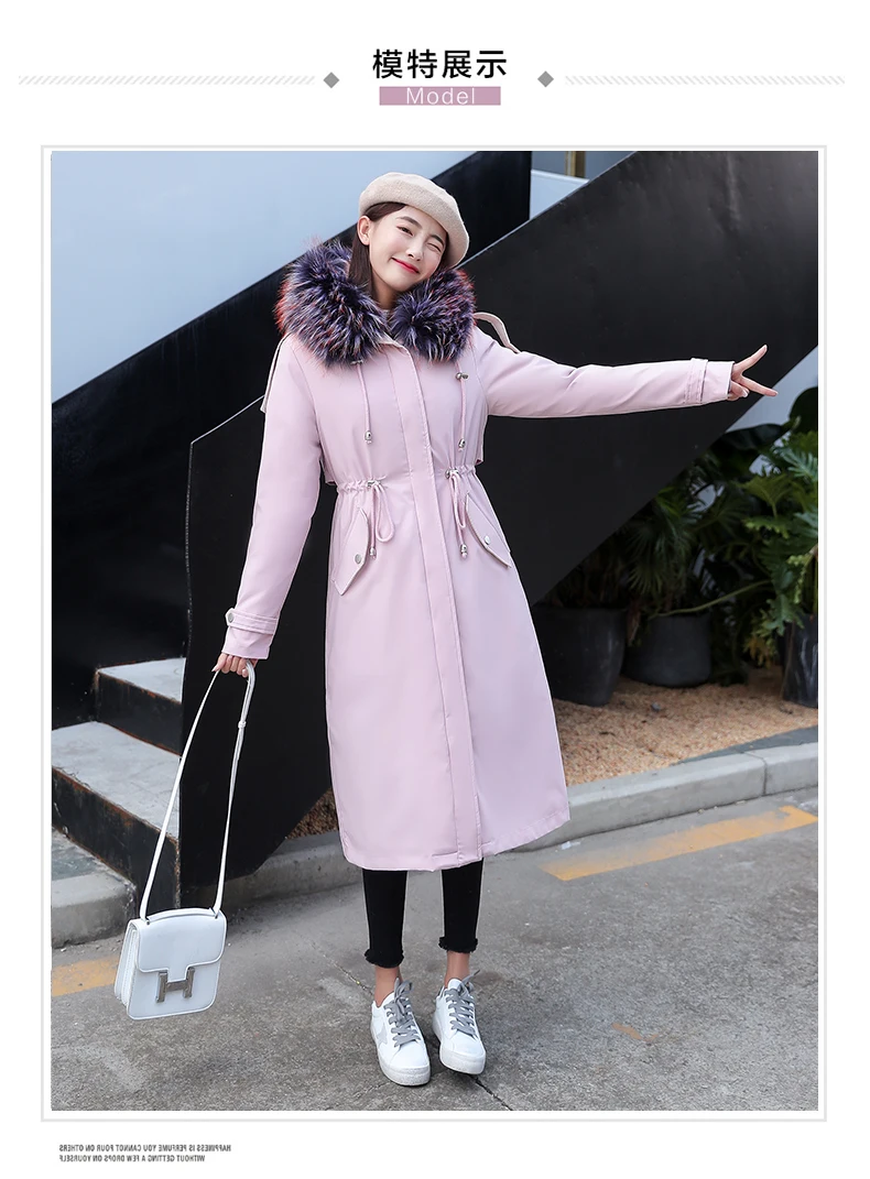 Winter Fleece Womens Parka Coat Thick Warm Long Hooded Outwear Faux Fur Collar Plus Size 4XL Parkas U3