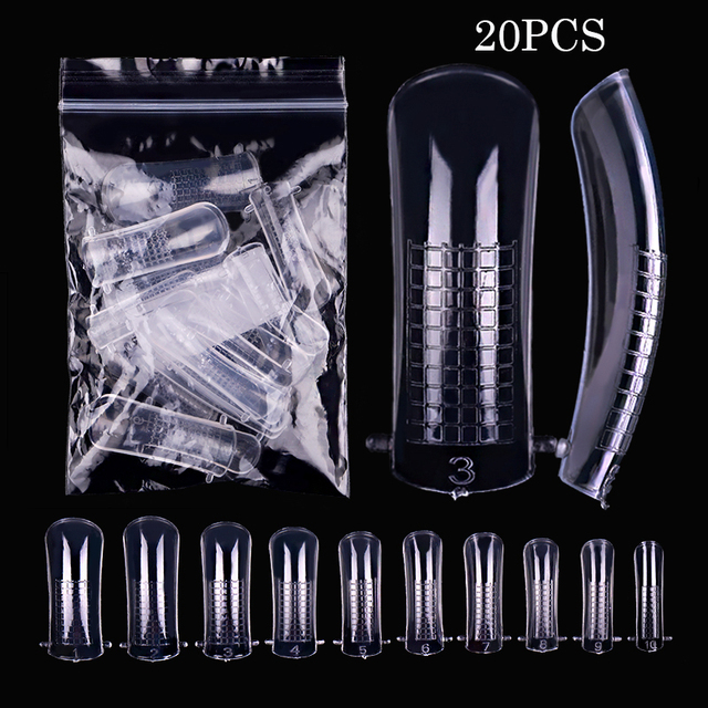 False Nail Tips Fan Nature Nail Art Round Full Cover Display Practice Tools Fake Nails Manicure Acrylic UV Gel Polish