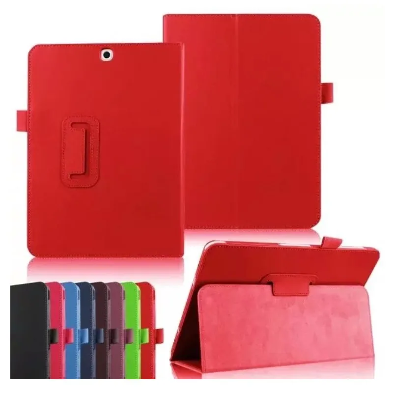 Premium Folio Soft Leather Stand Holder Tablet Case - Full Body Protective Cover
