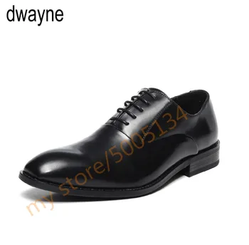 

Japanese Style Men's Dress Shoes British Business Shoelace Tie Oxford Shoes Wenzhou Men's Shoes Black gjm78