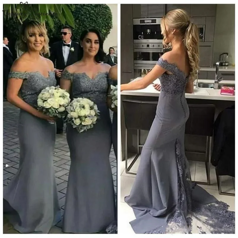 gray dress prom