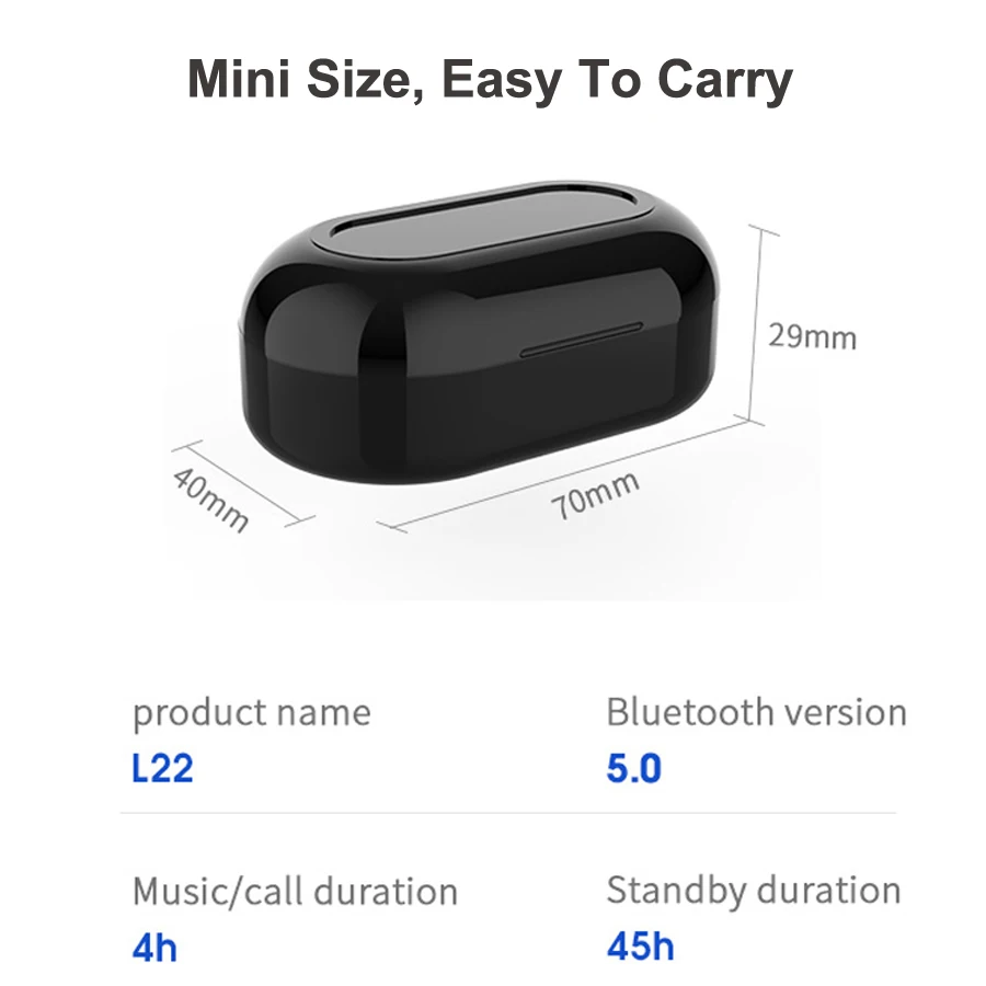 Bluetooth наушники TWS беспроводные наушники HiFi бас гарнитура стерео беспроводные наушники с микрофоном зарядный чехол