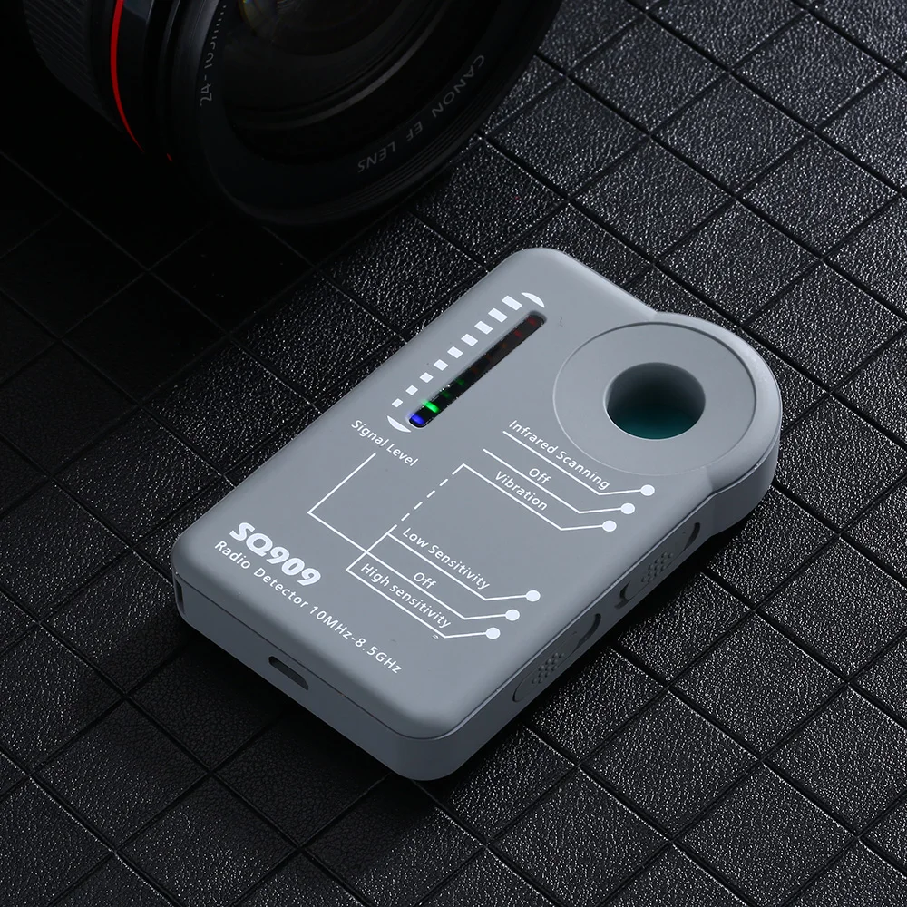 Original Proker Spy Hidden Camera Detector Audio Bug Detector Vibration Warning Anti-Candid Anti-Eavesdropping