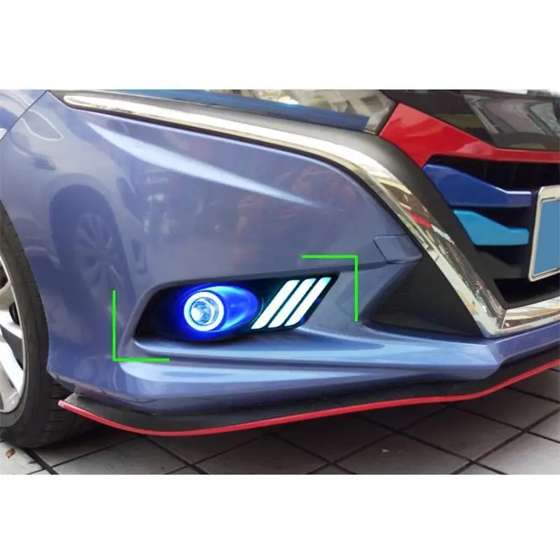 Автомобильные аксессуары Drl внешние Luces Para Автомобильные светодиодные фары передние противотуманные фары 17 для Honda Gienia