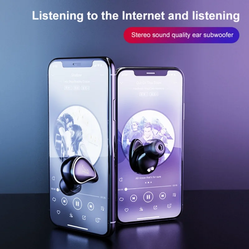 A4 TWS Bluetooth 5 0 Wireless Earbuds In Ear Sport Stereo Earphones HD Noise Reduction Call Touch Operation