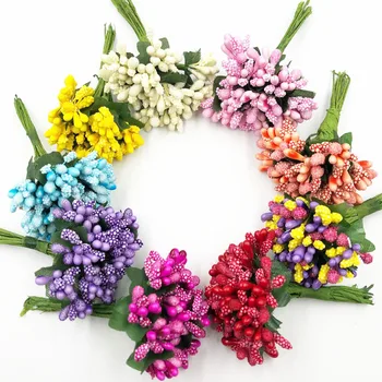 

12pcs/lot Festival Supplies Home Decorations Flower Bouquet Wedding Artificial