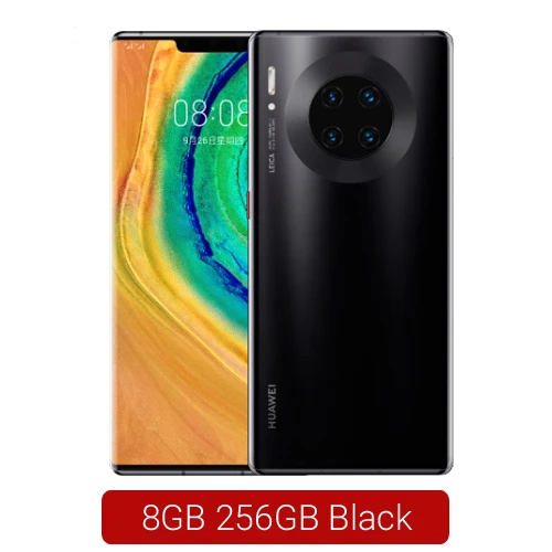 Смартфон huawei mate 30 Pro 6,53 дюймов Kirin 990 Восьмиядерный Android 10 Датчик управления жестами Google play - Цвет: 8GB 256GB Black