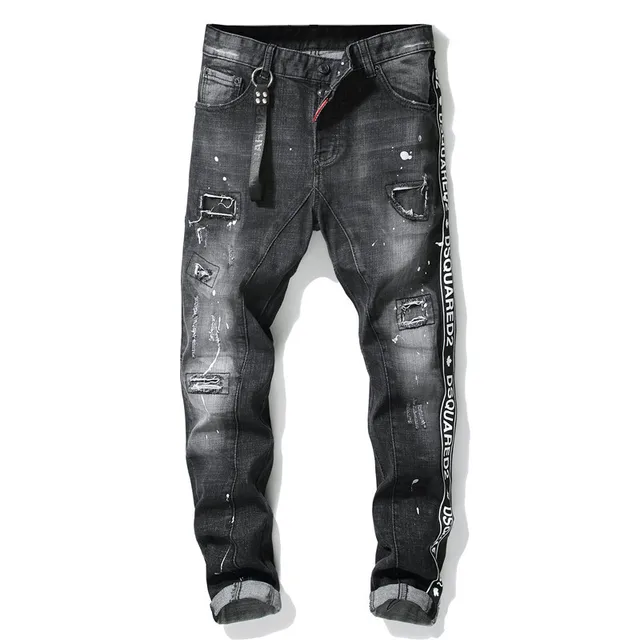 new mens dsquared2 slim jeans holes dsquared2 pants