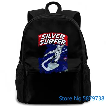 

Custom Printed Silver Surfer Avengers Superhero XComics s To Tall women men backpack laptop travel school adult