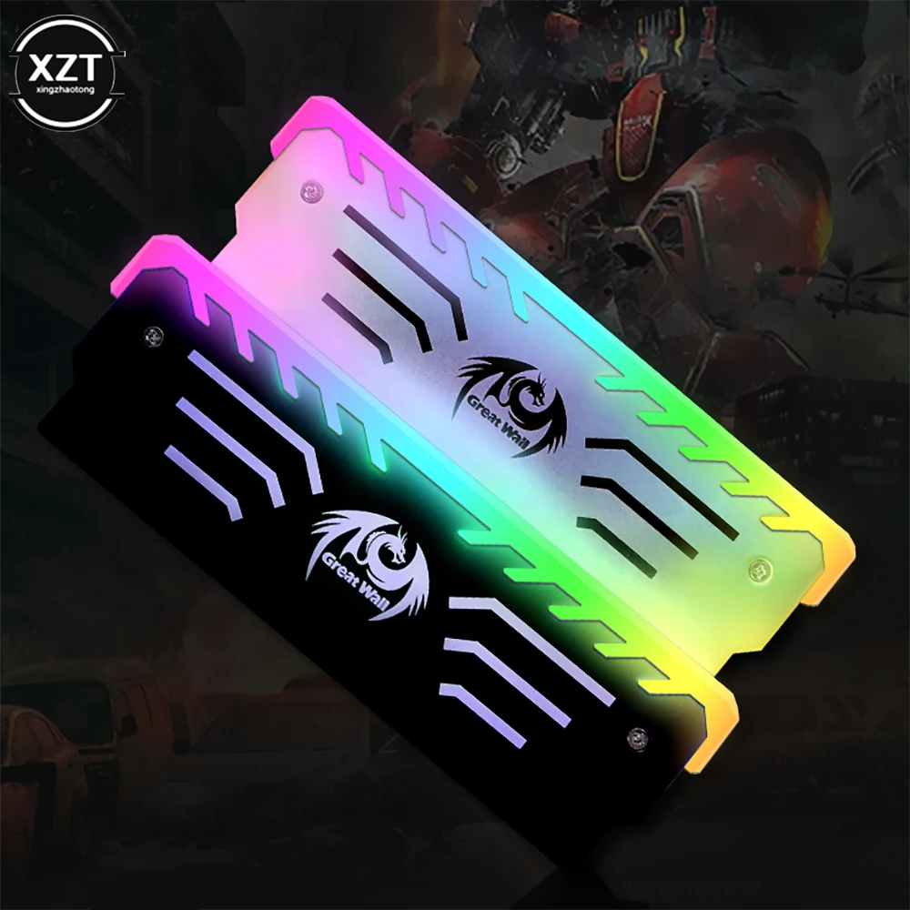 Настенный 3PIN жилет для охлаждения памяти 256 RGB кулер ОЗУ Радиатор ЦП Алюминиевый