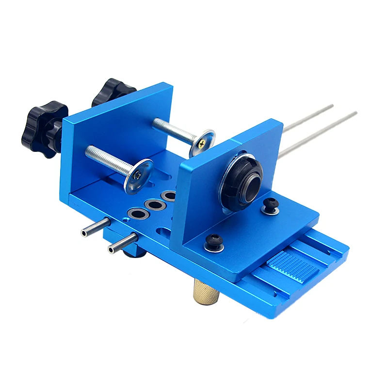 Doweling Jig Kit Woodworking Drill Guide Kit Locator Aluminium Alloy Dowelling Jig Locator for Furniture Fast Connecting Fitting