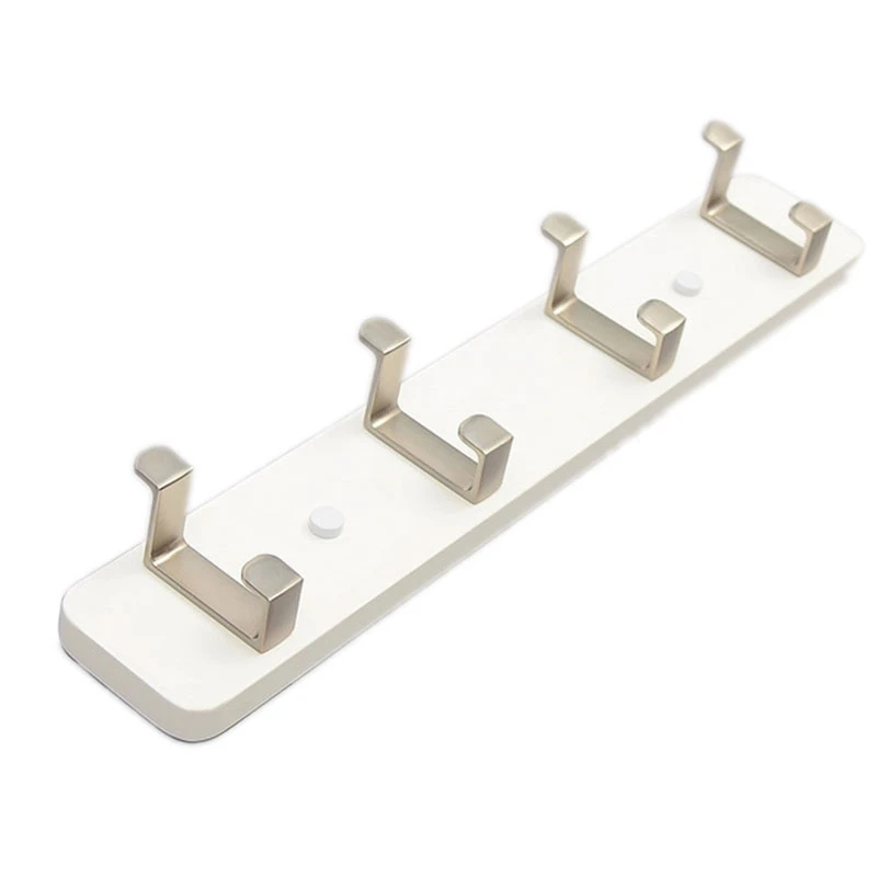 

Creative 4 Hook Wall Mounted Rack Multifunction Hook Coat Hook Rack Towel Hanger Holder Dress Coat Key Hook Wall Door Bamboo Han