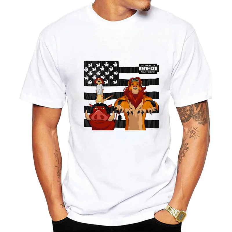 Летние мужские футболки HAKUNA MATATA, большие размеры, футболка с коротким рукавом, облегающая модная футболка, Мужская одежда, футболка - Цвет: NXWT0769