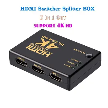 

3 Port 4K*2K 1080P Switcher HDMI Switch Selector 3x1 Splitter Box Ultra HD for HDTV Xbox PS3 PS4 Multimedia Pīfā 2/5000