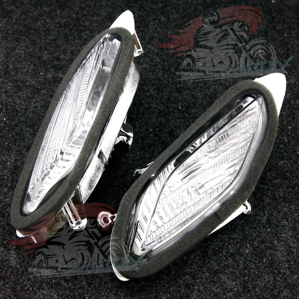 Мотоцикл Поворотники передние линзы индикатора Winkers для Honda ST1300 02-09 Clear 2002 2003 2004 2005 2006 2007 2008 2009