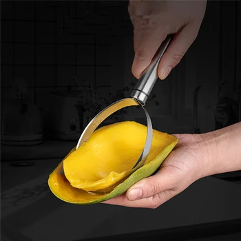 

Kitchen Accessories Tools Mangoes Kiwis Fruit Cutter Machine Flesh Separator Peeler Stainless Steel Kitchen Gadgets Fruit Peeler