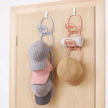 

Plastic Storage Holders Hanger Over The Door Straps Hat Bag Coat Clothes Rack Organizer Kitchen Cabinet Cupboard Storage Hook