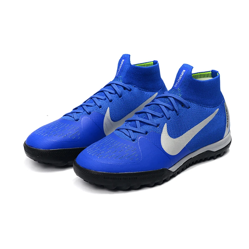 Nike Mercurial SuperflyX VI 360 Elite TF футбольные бутсы Euphoria Pack кроссовки мужские синие бутсы