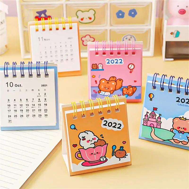 2022 Simple Desk Coil Calendar Desktop Paper Daily Schedule Table Planner  Yearly Agenda Organizer Office School Accessories|Advent Calendars| -  Aliexpress
