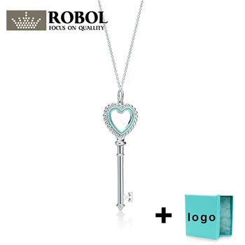 

Xl tf rllen sterling silver key series sweater chain necklace is very suitable for women's party jewelry wholesale free shipping