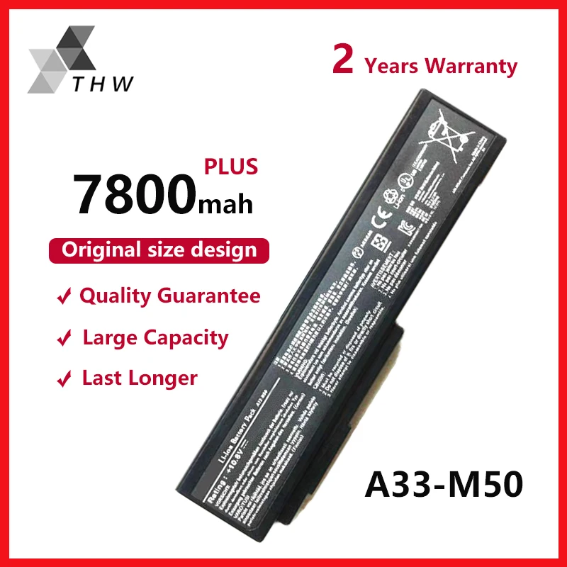 THW ноутбук Батарея A32-N61 A32-M50 A33-M50 для Asus N61J N61Ja N61jq N61jv N61 N61D M50 N61VG N61VN M50S N53JQ N53S N53SM N53SN |