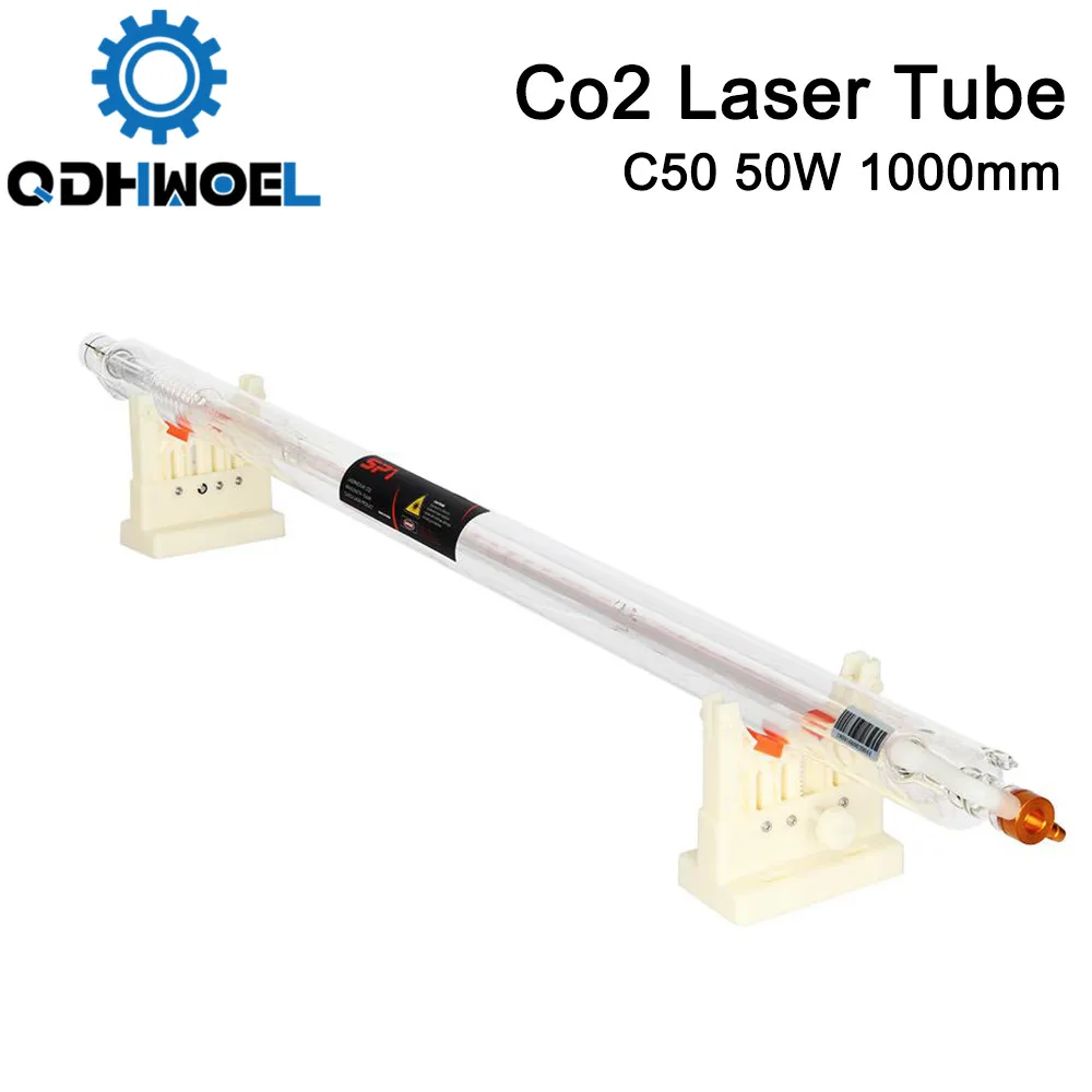 QDHWOEL SPT C50 1000 мм 50 Вт Co2 лазерная трубка для CO2 лазерной гравировальной машины |
