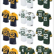 Грин Бэй Бретт Фавр Аарон Роджерс Ха Клинтон-Дикс Эди Лейси Клэй меттьюс Барт Старр для молодежных детей Джерси