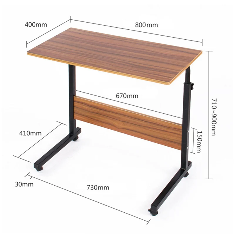 Передвижной компьютерный стол для кровати регулируемый ноутбука прикроватные