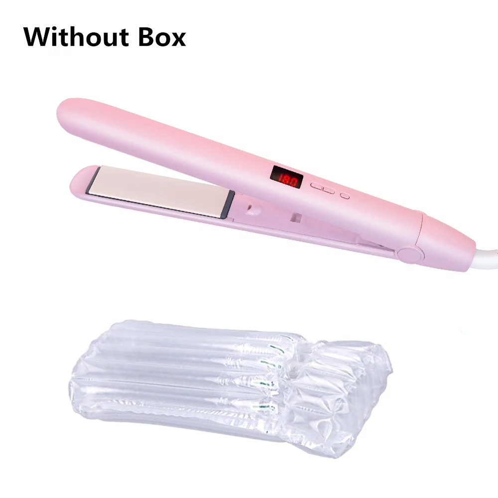 Pink Without Box Профессиональный Выпрямитель для волос, утюжок для завивки, отрицательные ионы, инфракрасный выпрямитель для волос - Цвет: Pink Without Box
