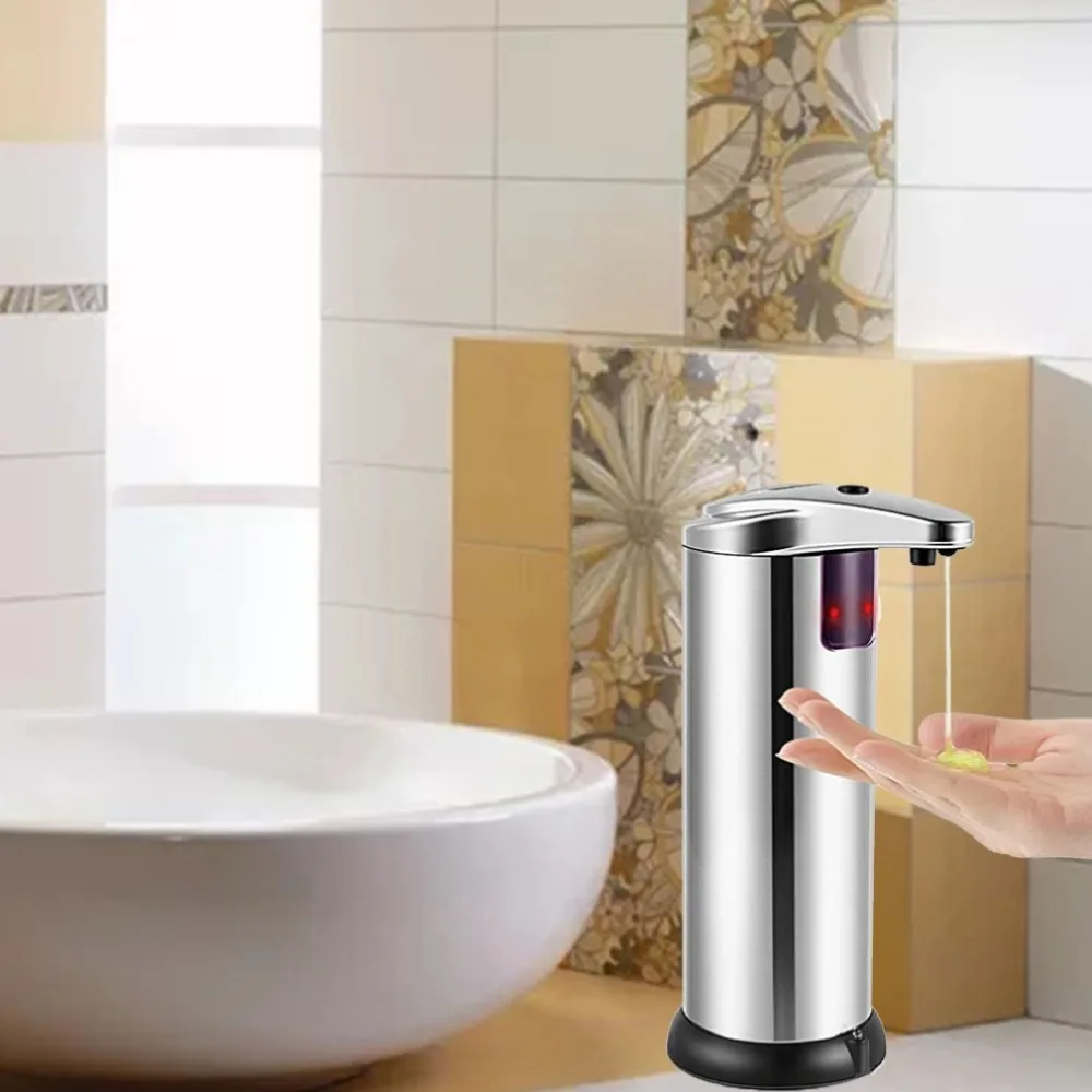 Stainless Steel Foam Soap Dispenser Automatic Induction Foam Infrared Induction Foam Soap Dispenser Kitchen Bathroom