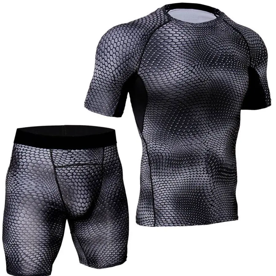 

T o Piece Set Men S Eat Suit Fitness Sports Ear Men Case