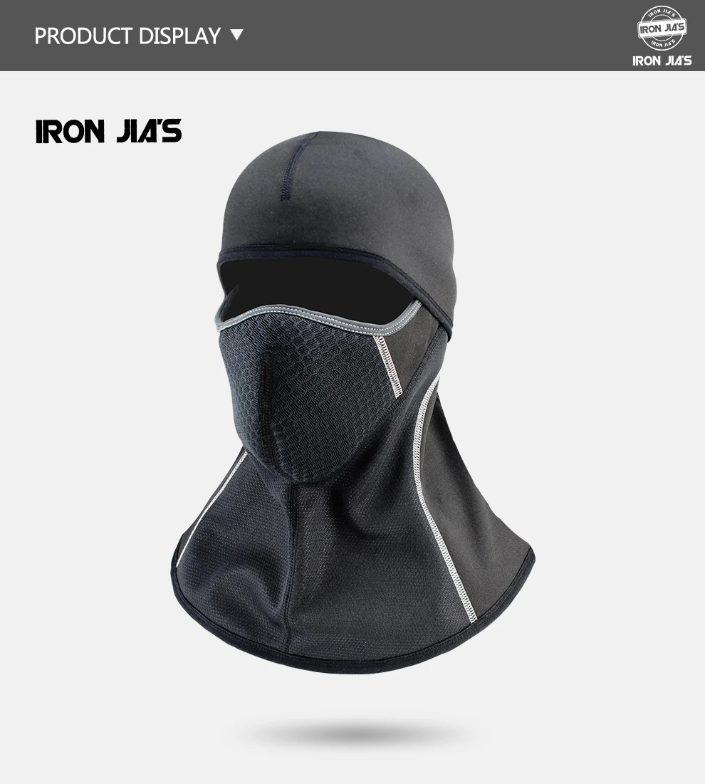 IRON JIA'S мотоциклетная Балаклава, маска для лица, мото, теплая, ветрозащитная, дышащая, для страйкбола, пейнтбола, велосипедная маска для лица, для мужчин, Солнцезащитный шлем