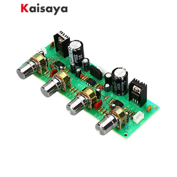 

2.0 NE4558 Dual AC 12-15 Audio Preamplifier Treble Bass Balance adjustable Audio Preamp Finished Board With Tone Control A7-017