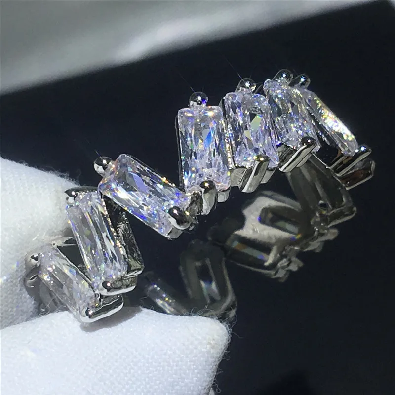 style 6 16 видов стилей, дизайн, серебро 925 пробы, обручальное кольцо, кольцо вечности для женщин, одноцветные, для помолвки, модные юбилейные украшения - Цвет основного камня: style 6