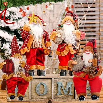 

Santa Claus Doll Large Christmas Tree Ornament New Year Home Decoration Natal Kids Gift Merry Christmas Decorations