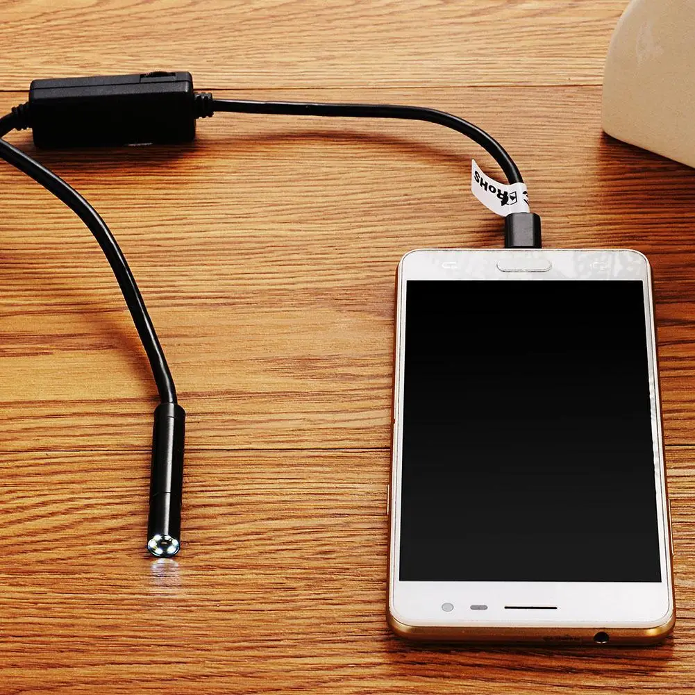 8,5 мм 2 м 6LED эндоскоп бороскоп HD Инспекционная камера для телефона Android