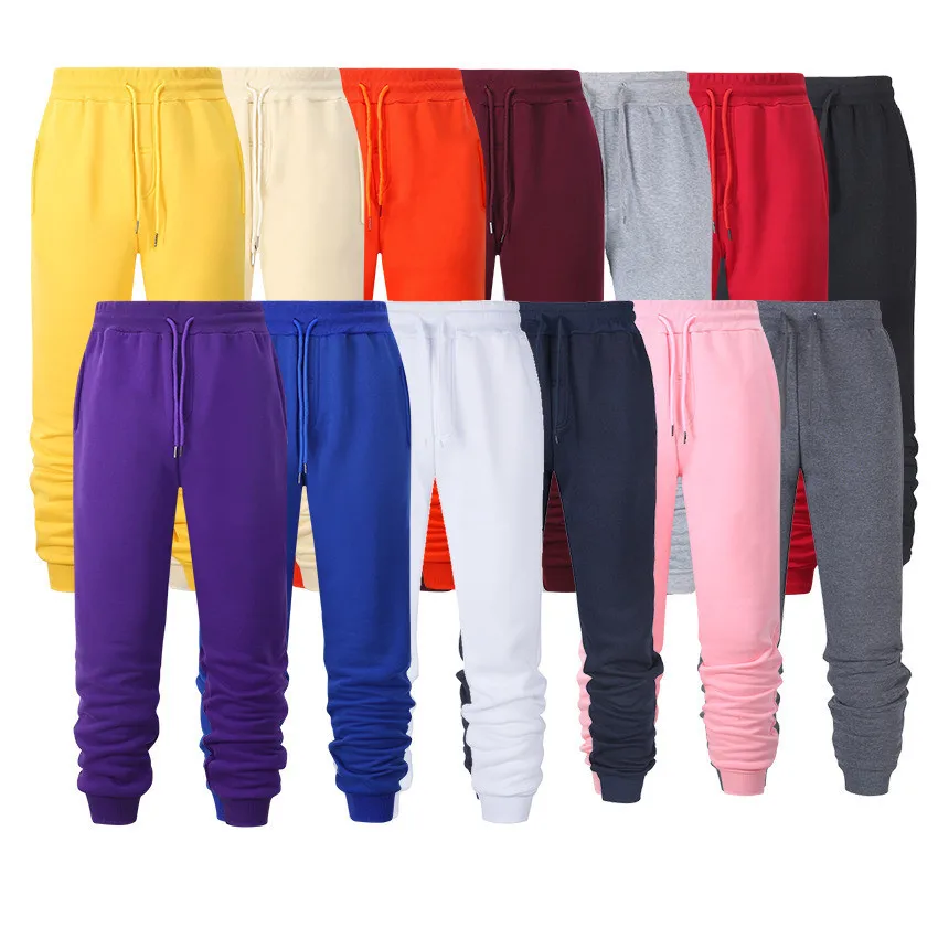 14 Color Fashion Brand Joggers Trousers Casual Pants Men Women Solid