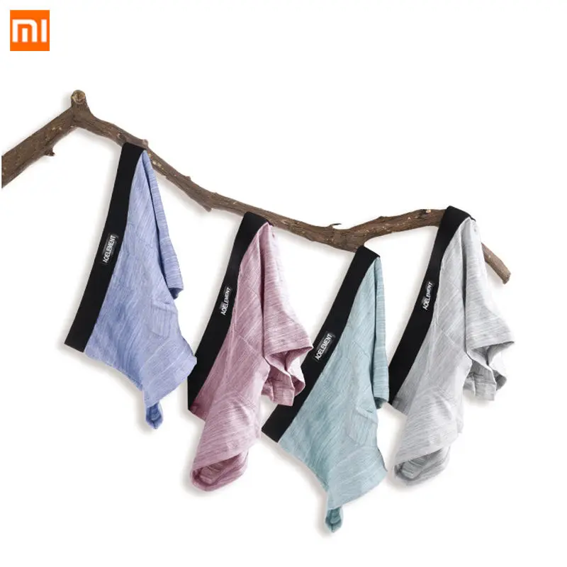

4pcs/set Xiaomi Mijia Men's Cotton panties U-convex leak-proof soft boxer breathable Comfortable Men Sweat-absorbent underwear
