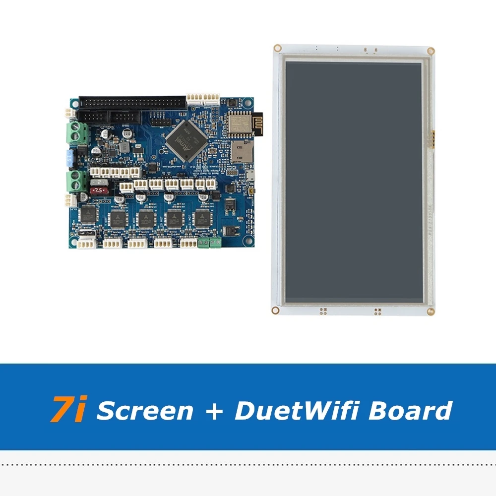 Полный набор клон Duet 2 Wifi V1.04 DuetWifi плата 32Bit Электроника+ 7 ''7i интегрированная панель сенсорный экран для BLV MGN Cube
